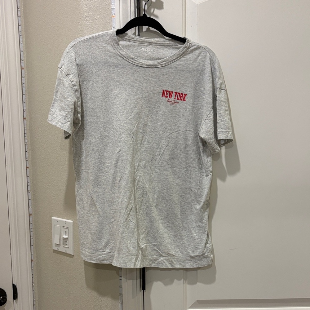 Old Navy Light Gray New York Tee